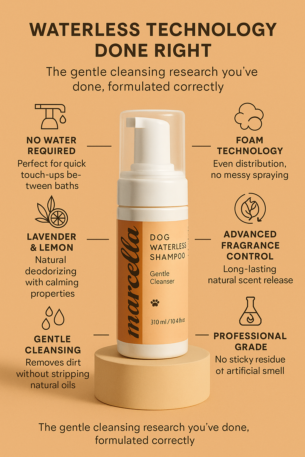 Dog Waterless Shampoo